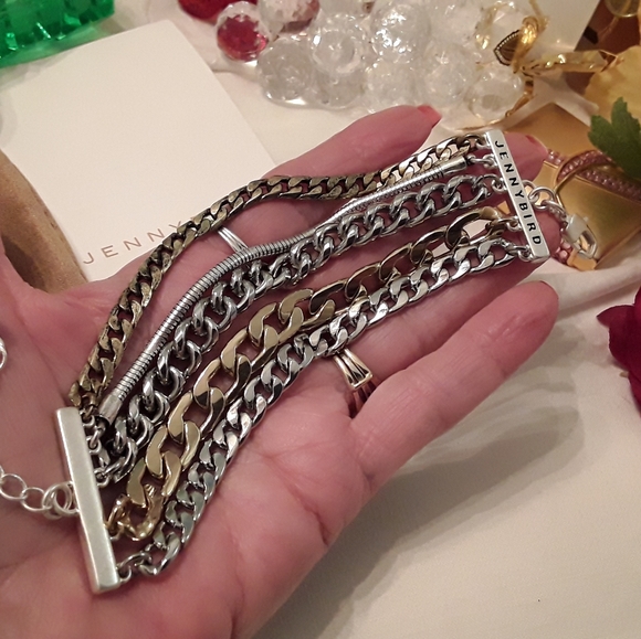 NEW DESIGNER JENNY BIRD "AUSTIN" CHAIN BRACELET - Picture 3 of 16